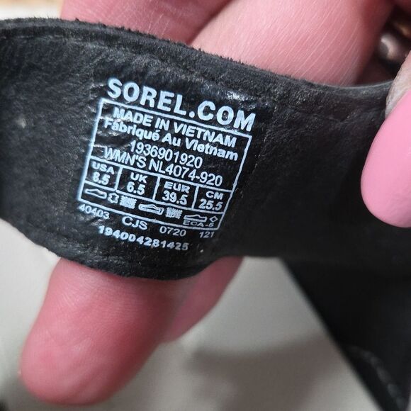 Sorel Womens Shoes Kinetic Impact Leather hook and loop Sandals 8.5 Fawn - Picture 7 of 9